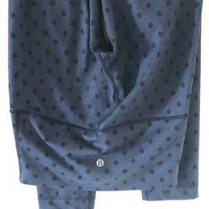 lululemon blue polka dot leggings